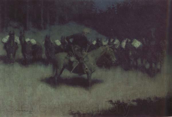 Frederic Remington Scare in a Pack Train (mk43) Spain oil painting art